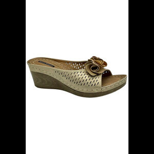 Good Choice Slip-On Wedge Sandal Juliet Gold - Medium